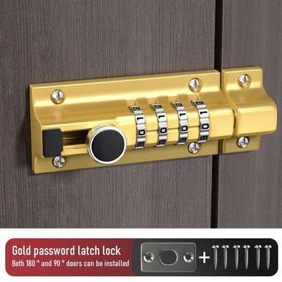 Slaptažodžio užrakto užraktas lauko vandeniui atsparus durų sagtis Medinių durų saugos spynos Apsaugos nuo vagystės Slaptažodžio užrakto sagtis Skaitmeninis durų užraktas