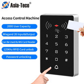 Asia Teco 2000 de utilizatori Controller de acces autonom RFID Tastatură de control al accesului panou digital Cititor de carduri WG26 pentru sistemul de blocare a ușii