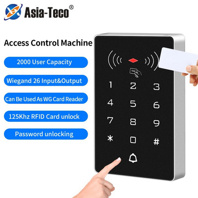 Asia Teco 2000 χρήστες Αυτόνομος ελεγκτής πρόσβασης RFID πληκτρολόγιο ελέγχου πρόσβασης ψηφιακό πάνελ WG26 Card Reader για σύστημα κλειδαριάς πόρτας