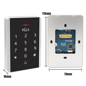 Αυτόνομος ελεγκτής πρόσβασης RFID 125KhzΠληκτρολόγιο ελέγχου πρόσβασης ψηφιακός πίνακας 13,56MHZ Card Reader Door Lock System 2000 users