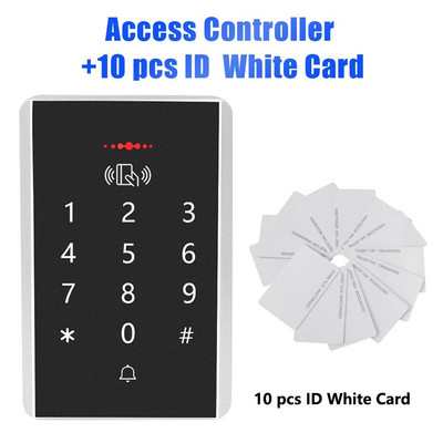 Controler de acces autonom RFID 125KhzControl acces Tastatură panou digital Cititor de carduri 13,56MHZ Sistem de blocare a ușii 2000 de utilizatori