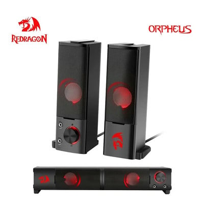 REDRAGON Orpheus GS550 Aux 3,5 mm-es sztereó térhatású zene intelligens hangszórók oszlop hangsáv Számítógép PC otthoni notebook TV hangszórók