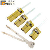 Īpašs slēdzenes kodols automātiskajam pirkstu nospiedumu slēdzenes cilindram Ar pārnesumu C klases serdi 2 atslēgas Pretaizdzīšanas durvju avārijas slēdzenes kodols