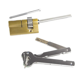 Специално ядро за ключалка за цилиндър за автоматична брава с пръстови отпечатъци Със зъбно колело C-Class 2keys Ядро за аварийно заключване на врата против кражба
