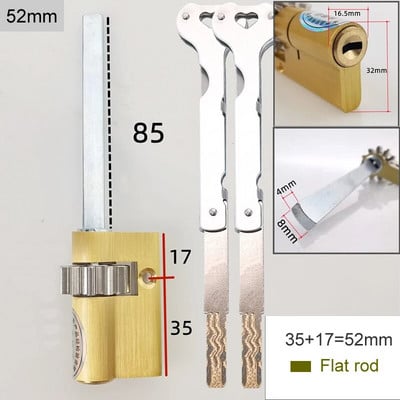 Īpašs slēdzenes kodols automātiskajam pirkstu nospiedumu slēdzenes cilindram Ar pārnesumu C klases serdi 2 atslēgas Pretaizdzīšanas durvju avārijas slēdzenes kodols