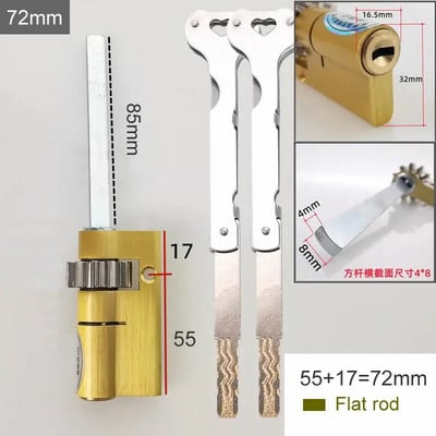 Īpašs slēdzenes kodols automātiskajam pirkstu nospiedumu slēdzenes cilindram Ar pārnesumu C klases serdi 2 atslēgas Pretaizdzīšanas durvju avārijas slēdzenes kodols