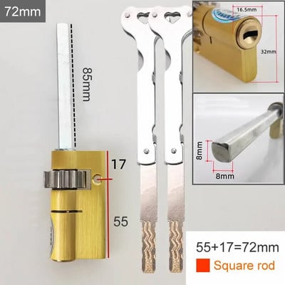 Īpašs slēdzenes kodols automātiskajam pirkstu nospiedumu slēdzenes cilindram Ar pārnesumu C klases serdi 2 atslēgas Pretaizdzīšanas durvju avārijas slēdzenes kodols