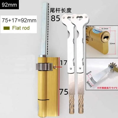 Īpašs slēdzenes kodols automātiskajam pirkstu nospiedumu slēdzenes cilindram Ar pārnesumu C klases serdi 2 atslēgas Pretaizdzīšanas durvju avārijas slēdzenes kodols