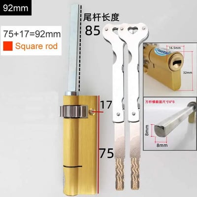 Īpašs slēdzenes kodols automātiskajam pirkstu nospiedumu slēdzenes cilindram Ar pārnesumu C klases serdi 2 atslēgas Pretaizdzīšanas durvju avārijas slēdzenes kodols