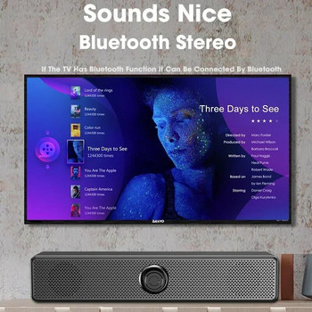 Επαγγελματικό Φως LED Φορητό ηχείο Sound Bar Stereo Subwoofer USB Κουμπί ενσύρματο DJ Bass Sound Box για φορητό υπολογιστή