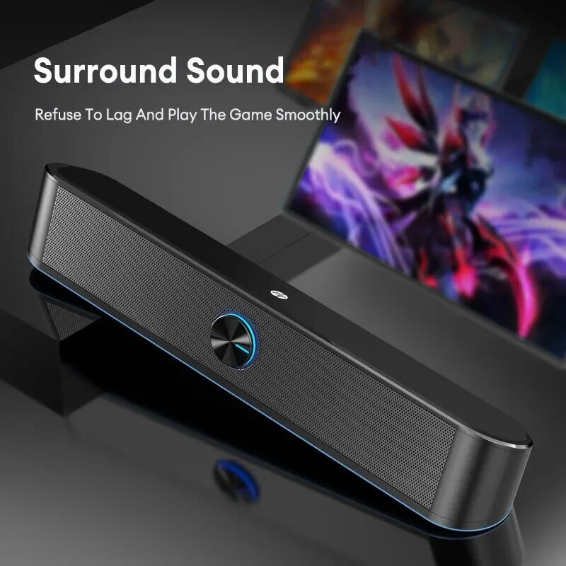 HP DHE-6003C Desktop Subwoofer Računalni zvučnici Glazba Audio Žičani Stereo Surround Gaming Zvučnici Sound Bar za PC Zvučnik