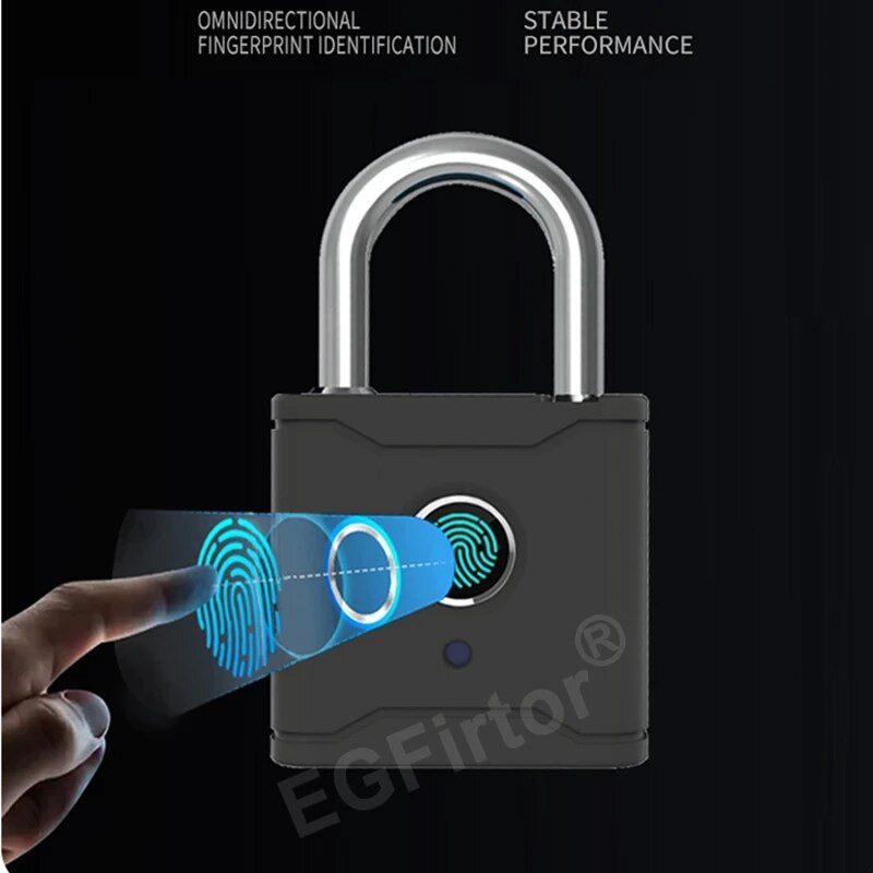 EGFirtor TTLock Bluetooth APP Pametni lokot Brava na otisak prsta Mini torba bez ključa Putna torba Elektronička brava na vratima