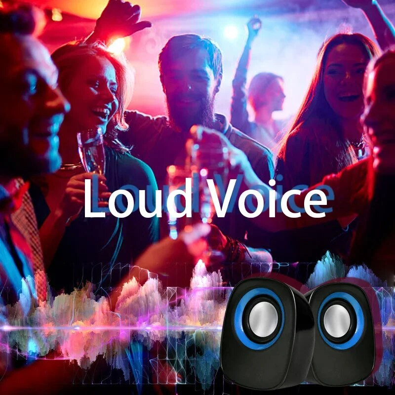 Računalni zvučnici Laptop USB Mali zvučnici Prijenosni zvučnici Multimedija Mali USB žičani zvučnici Cute Mini Big Q Egg subwoofer