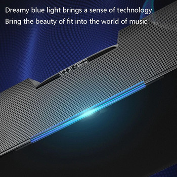 Επιτραπέζιο ηχείο Bluetooth Διπλό ηχείο Bluetooth 5.0 HIFI Home Soundbar Subwoofer LED Lighting Effect Στερεοφωνικό ηχείο υπολογιστή