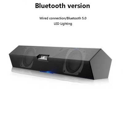 Stolni Bluetooth zvučnik Dvostruki zvučnik Bluetooth 5.0 HIFI Kućni Soundbar Subwoofer LED svjetlosni efekt Stereo računalni zvučnik
