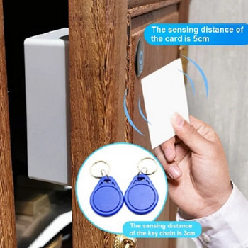 Έξυπνες ηλεκτρονικές κλειδαριές Κλειδαριά ντουλαπιού αόρατου αισθητήρα Έξυπνη κλειδαριά πόρτας RFID Ξεκλείδωμα κάρτας συρταριού Κλειδαριές επίπλων ντουλάπας