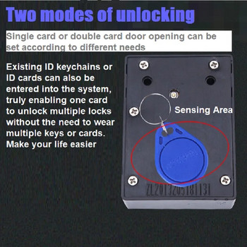 Интелигентни електронни ключалки Невидим сензор Заключване на шкафове Интелигентно заключване на врати RFID карта Отключване на чекмеджета Гардероб Мебелни брави