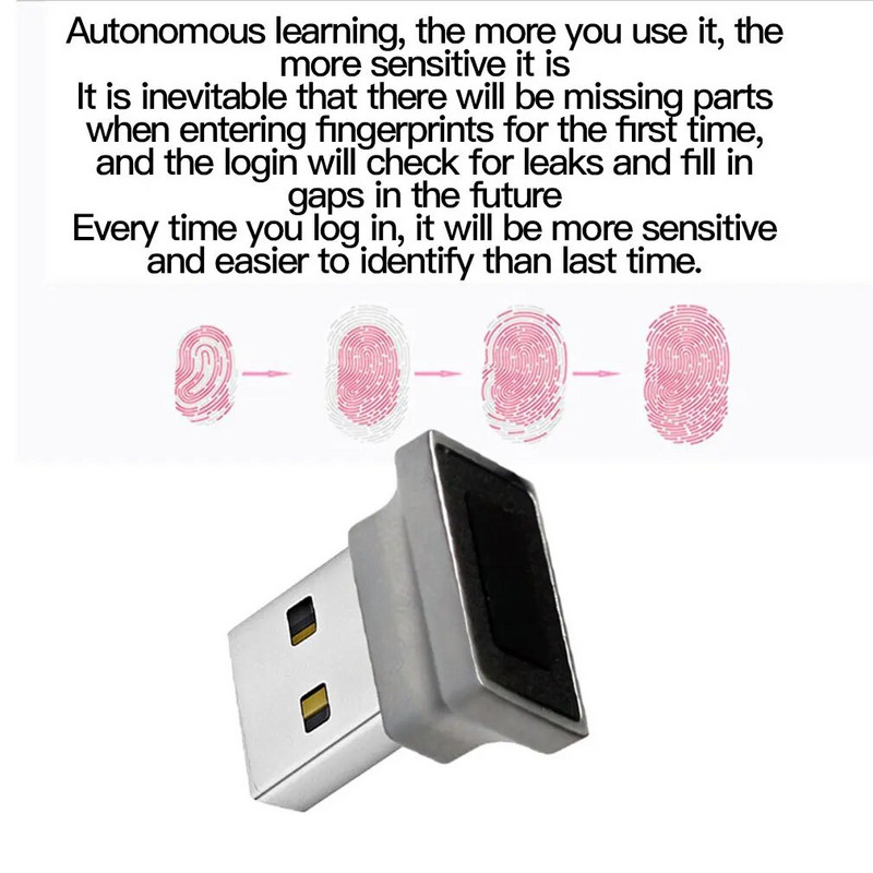 USB pirkstu nospiedumu lasītāja modulis operētājsistēmai Windows 10 11 Hello biometriskā skenera piekaramā pirkstu nospiedumu atbloķēšanas modulis klēpjdatora piederumi