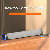 4D počítačové reproduktory Bluetooth 5.0 káblový reproduktor priestorový zvukový panel stereo subwoofer zvukový panel pre notebook PC