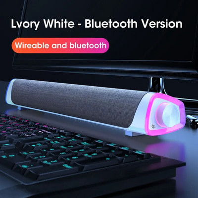 4D počítačové reproduktory Bluetooth 5.0 káblový reproduktor priestorový zvukový panel stereo subwoofer zvukový panel pre notebook PC