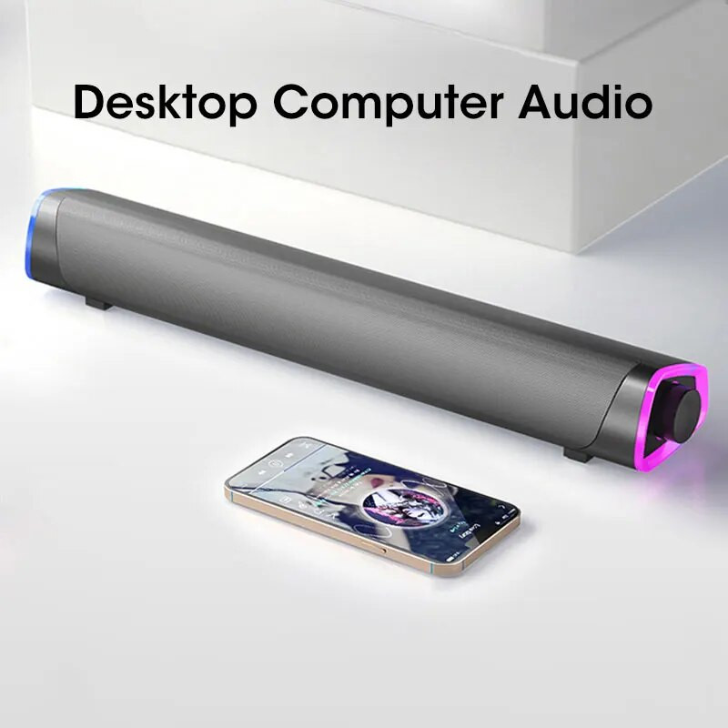 4D počítačové reproduktory Bluetooth 5.0 káblový reproduktor priestorový zvukový panel stereo subwoofer zvukový panel pre notebook PC