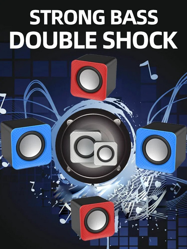 USB juhtmega arvutikõlar Bass Stereo Subwoofer Värviline LED-valgusti sülearvutitele nutitelefonidele MP3-mängija 3.5 pesa arvuti valjuhääldi jaoks