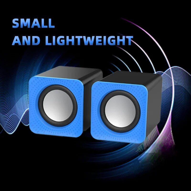 USB juhtmega arvutikõlar Bass Stereo Subwoofer Värviline LED-valgusti sülearvutitele nutitelefonidele MP3-mängija 3.5 pesa arvuti valjuhääldi jaoks