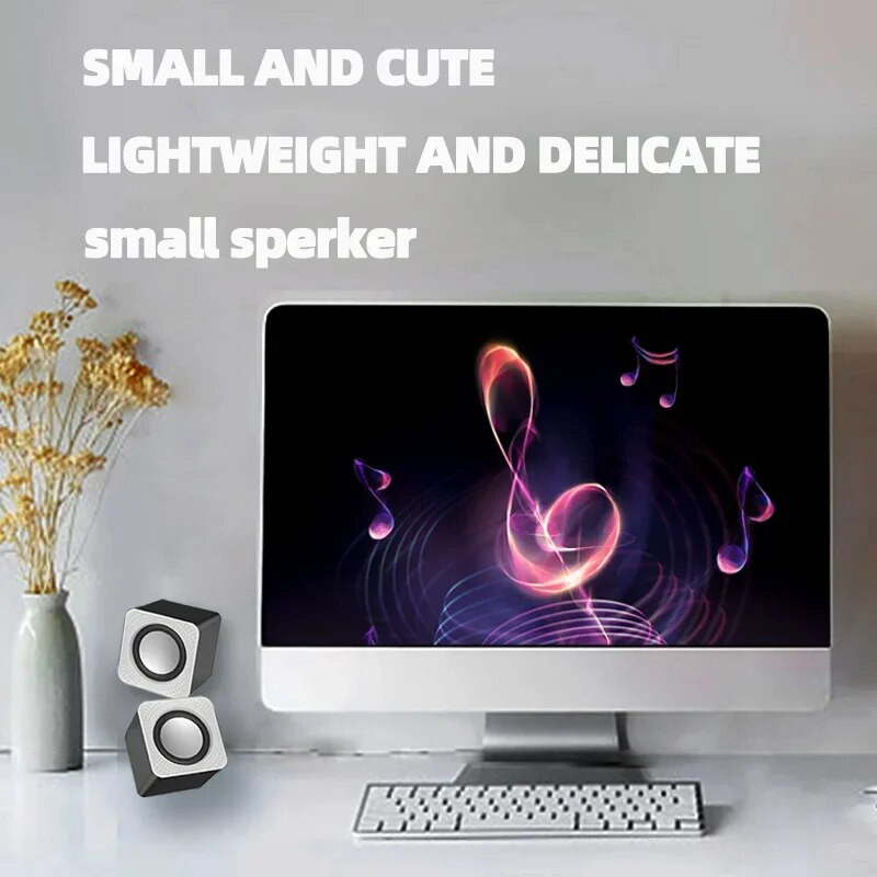 USB juhtmega arvutikõlar Bass Stereo Subwoofer Värviline LED-valgusti sülearvutitele nutitelefonidele MP3-mängija 3.5 pesa arvuti valjuhääldi jaoks