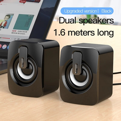 Računalni zvučnik Stereo zvuk s mikrofonom 3,5 mm AUX kućni ured PC zvučnik za Macbook Desktop Notebook Računalni zvučnik