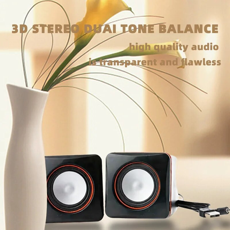 Mini USB žičani zvučnik Mini prijenosno računalo Desktop Prijenosni prijenosni zvučnik Multimedija Mini računalo Audio Laptop 3.5 konektor