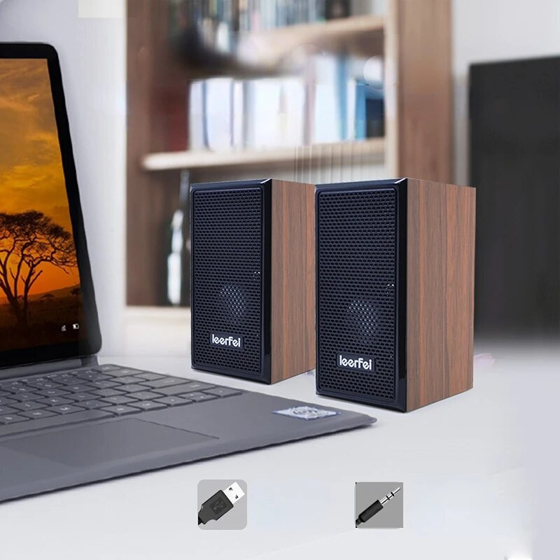 Računalo Drveni USB žičani zvučnik Stolno računalo Laptop Telefon Računalo Kućni poklon zvučni sustav