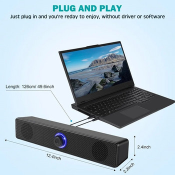 Звукова система за домашно кино Компютър Bluetooth кабелен високоговорител 4D съраунд саундбар за телевизор Звукова кутия Субуфер Стерео музикален плейър