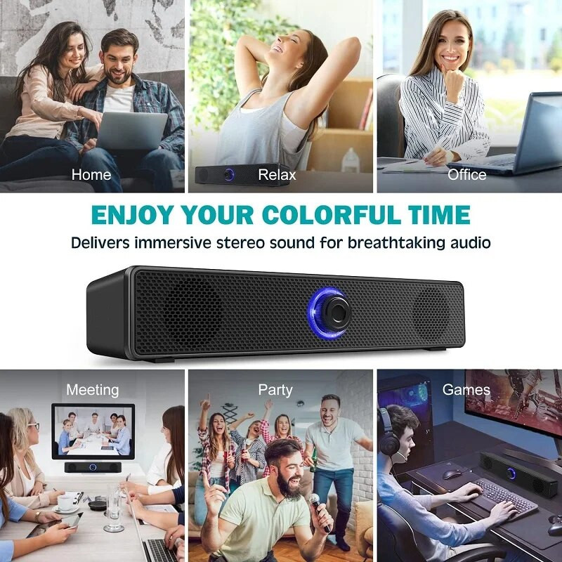 Namų kino garso sistema Kompiuteris Bluetooth laidinis garsiakalbis 4D erdvinio garso juosta, skirta televizoriui Garso dėžė Žemųjų dažnių garsiakalbis stereo muzikos grotuvas