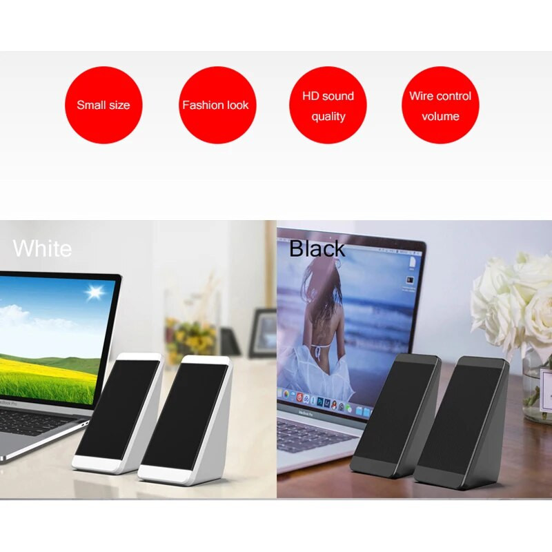 PC hangszóró számítógép laptophoz hangdoboz zene Caixa De Som sztereó USB audiorendszer hordozható hangos Bocina akusztika Baffe Baffle