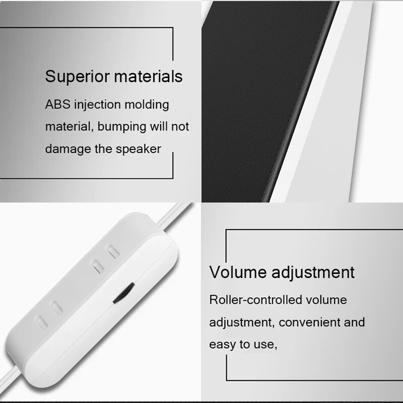 PC hangszóró számítógép laptophoz hangdoboz zene Caixa De Som sztereó USB audiorendszer hordozható hangos Bocina akusztika Baffe Baffle