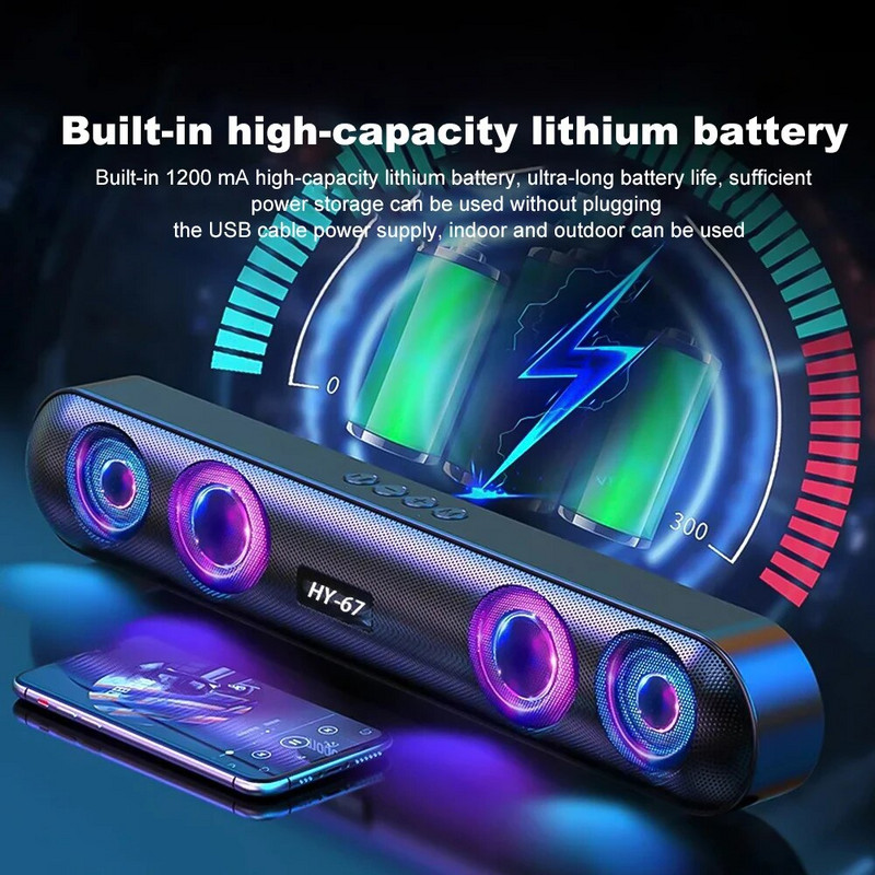 PC Soundbar Bežični 6D Surround zvučnik Bluetooth 5.0 Kućni žičani Računalni Stereo Subwoofer Sound Bar PC Laptop Kazalište TV Aux