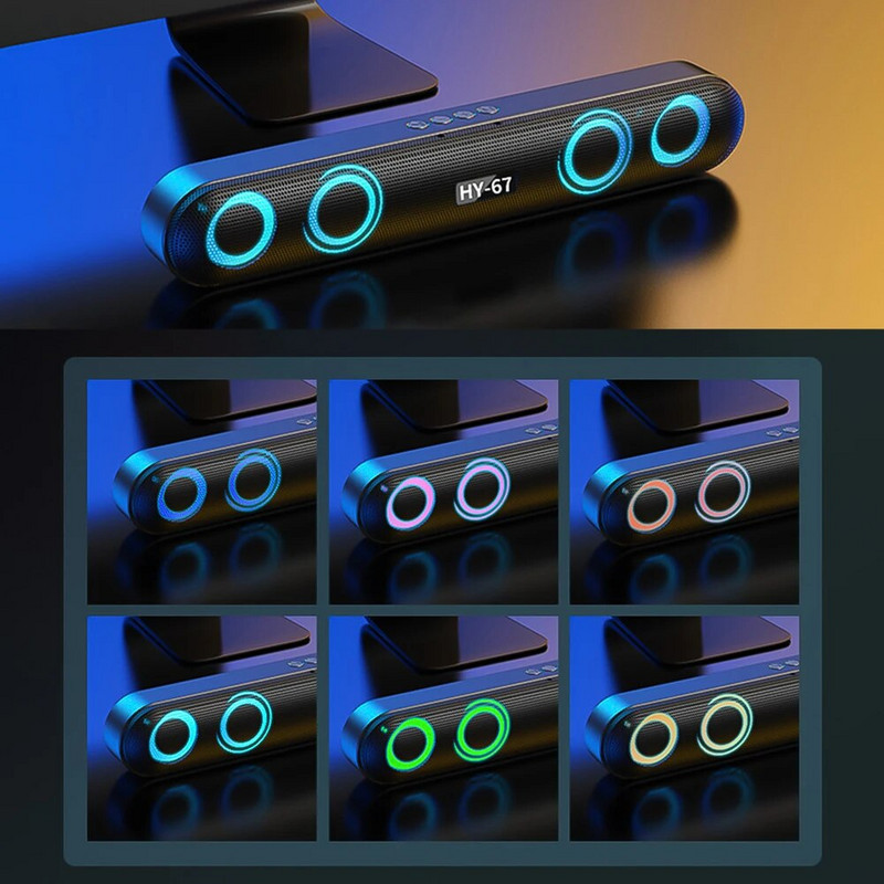 PC Soundbar Bežični 6D Surround zvučnik Bluetooth 5.0 Kućni žičani Računalni Stereo Subwoofer Sound Bar PC Laptop Kazalište TV Aux