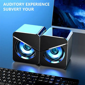 Difuzor mini pentru computer Difuzoare cu fir USB Sunet stereo 3D Difuzor surround Subwoofer Audio pentru PC, laptop, notebook, difuzor