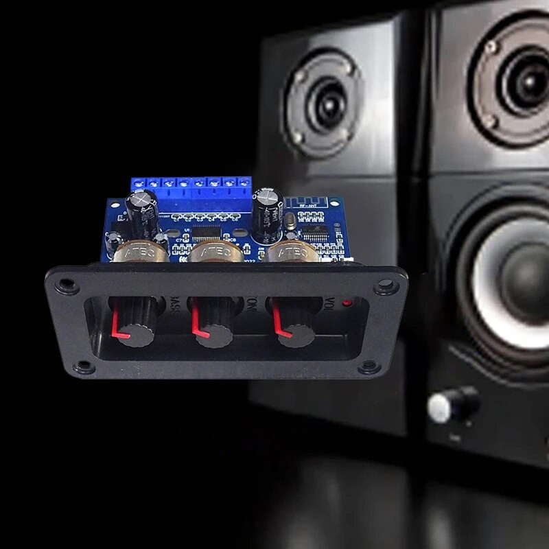 Najbolje ponude 2.1-kanalna ploča za digitalno pojačalo + AUX audio kabel 2X25w+50W BT5.0 ploča za pojačalo subwoofera klase D DC12-20V