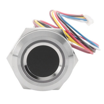 R503 кръгъл кръгъл RGB пръстен индикатор LED управление DC3.3V MX1.0-6Pin капацитивен модул за пръстови отпечатъци сензор скенер