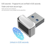 (U6)Cititor de amprentă USB pentru Windows 11 10 8 7 Hello Security Key Biometric Scanner Sensor Dongle Modul pentru acces instantaneu
