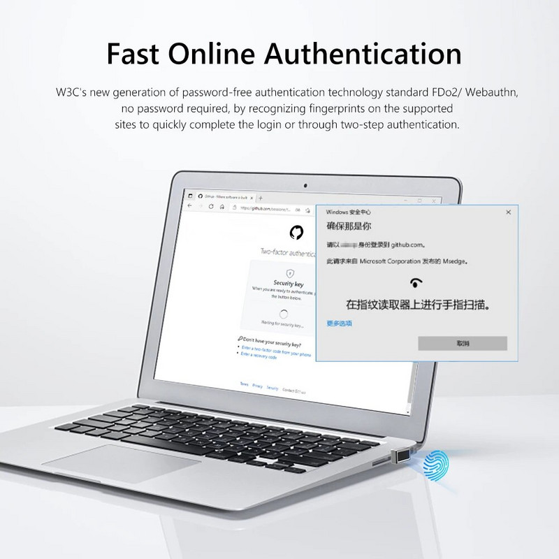 (U6) USB pirkstu nospiedumu lasītājs operētājsistēmai Windows 11 10 8 7 Hello drošības atslēgas biometriskā skenera sensora sargspraudņa modulis tūlītējai piekļuvei