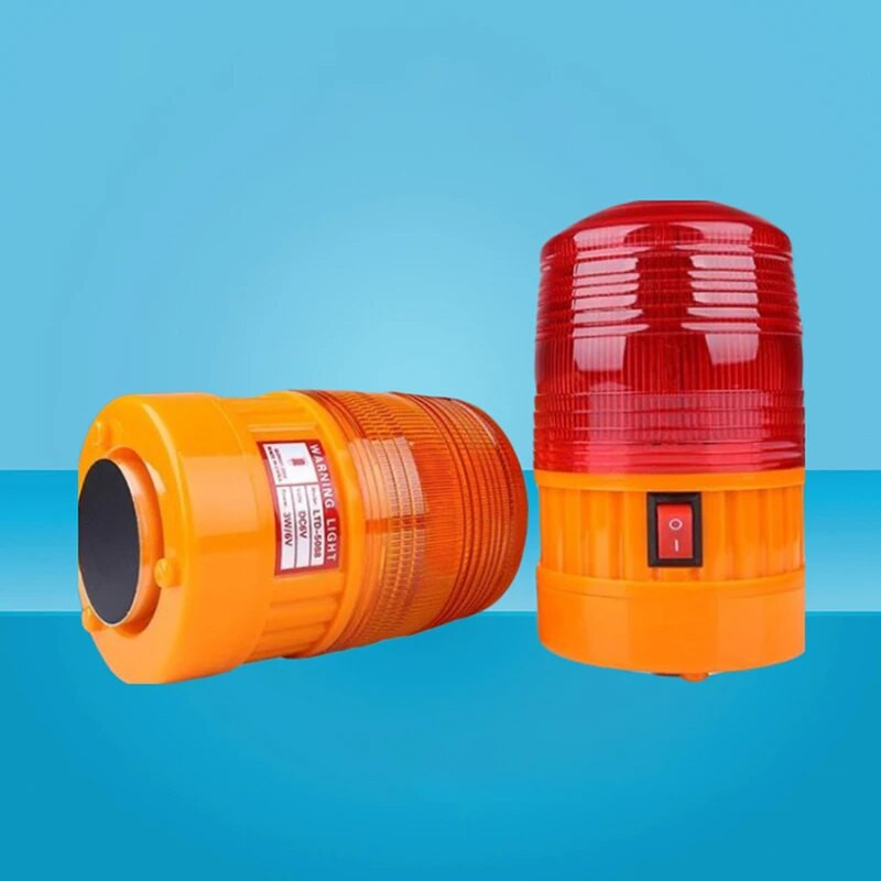 LTE-5088 Червен Жълт LED Предупредителна светлина Батерия Мигаща светлинна аларма