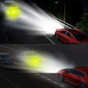 2Pcs Предупреждение Автомобилен светлоотразителен предпазен стикер Стикер с котешко око Светлоотразителен стикер Автомобилен стикер Светлоотразителни ленти Автомобилен камион Мотоциклет