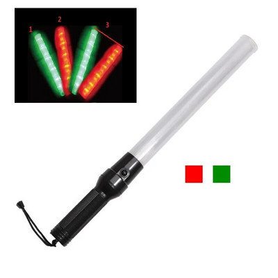 54 cm * 4 cm välistingimustes valge kõva PVC toru liiklusnupp LED ohutussignaali hoiatus vilkuvad hoiatustuled kontserdi rõõmupulgad