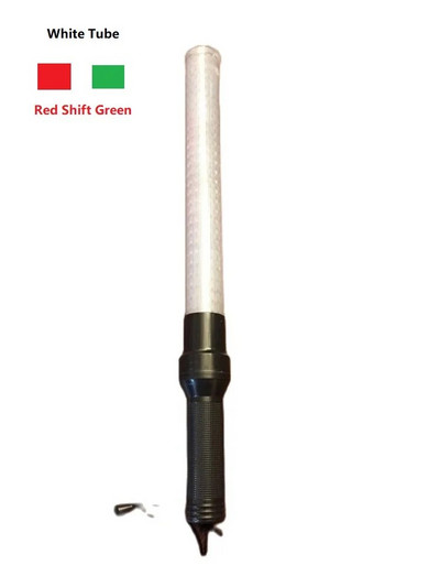 54 cm * 4 cm välistingimustes valge kõva PVC toru liiklusnupp LED ohutussignaali hoiatus vilkuvad hoiatustuled kontserdi rõõmupulgad