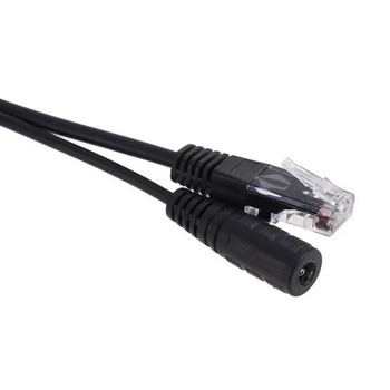 POE кабел Пасивно захранване през Ethernet адаптерен кабел POE сплитер RJ45 инжектор Захранващ модул 12-24v за IP Camea
