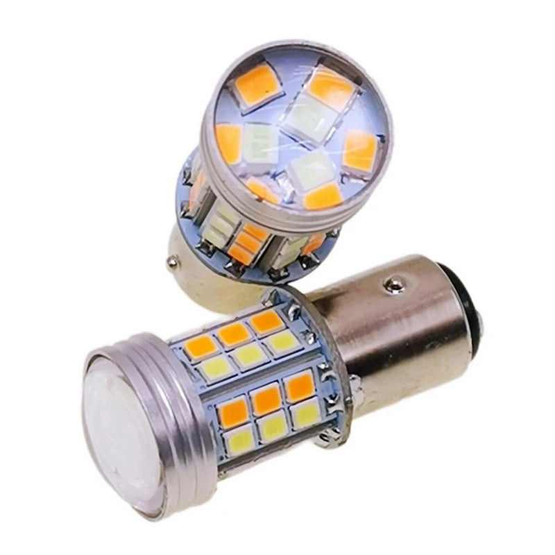 1157 BAY15D/7443 T20/3157 T25 2835 45SMD LED kétszínű autó DRL irányjelző hátrameneti lámpa féklámpa szélesség visszajelző automatikus lámpa