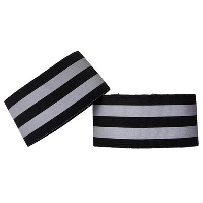 Προειδοποιητικές αντανακλαστικές ταινίες Ελαστικό περιβραχιόνιο με ανακλαστική ταινία στον αστράγαλο Ιμάντες ασφαλείας ποδιών για νυχτερινό ποδήλατο τρέξιμο ψάρεμα 2 τμχ