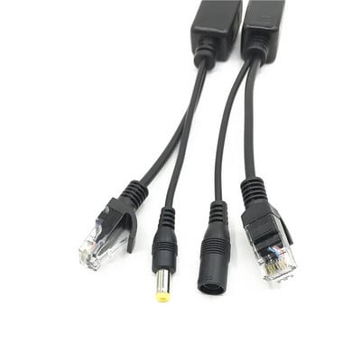 Hot POE kábel Passzív tápfeszültség Etherneten keresztül Adapter kábel POE Splitter Injektor tápegység modul 12-48V IP kamerához